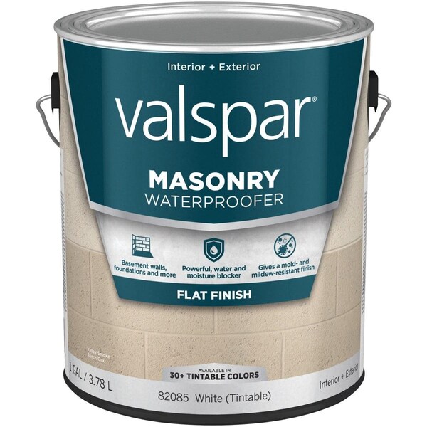 Valspar White Latex Masonry Waterproofer, 1 Gal. 024.0082085.007 - main